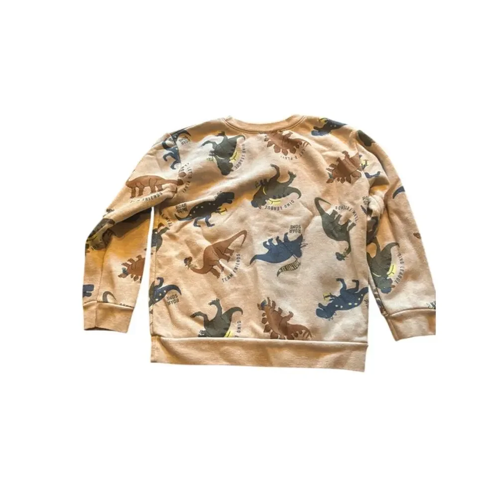 Garanimals Boys Dinosaur Sweatshirt Size 4T Khaki